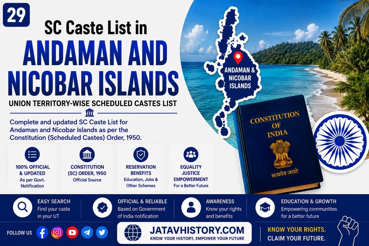 Andaman and Nicobar Islands SC Caste List 2026