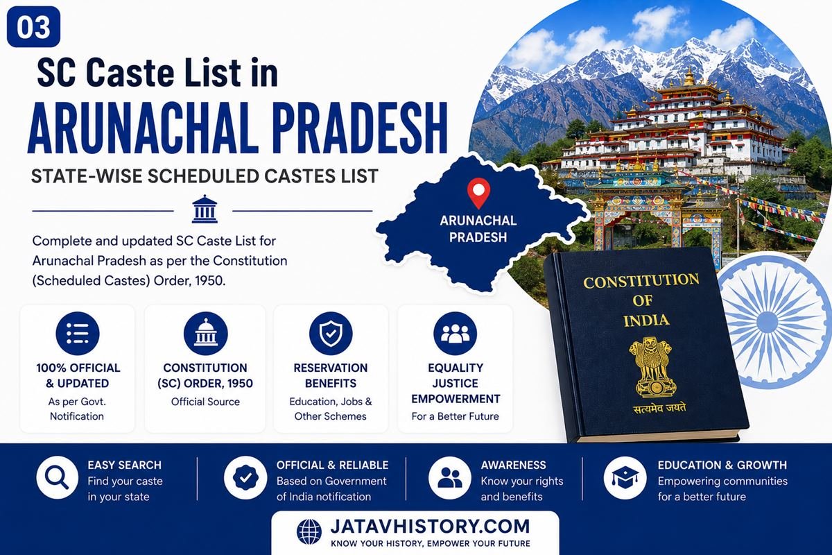 Arunachal Pradesh SC Caste List 2026 – Complete Scheduled Caste List