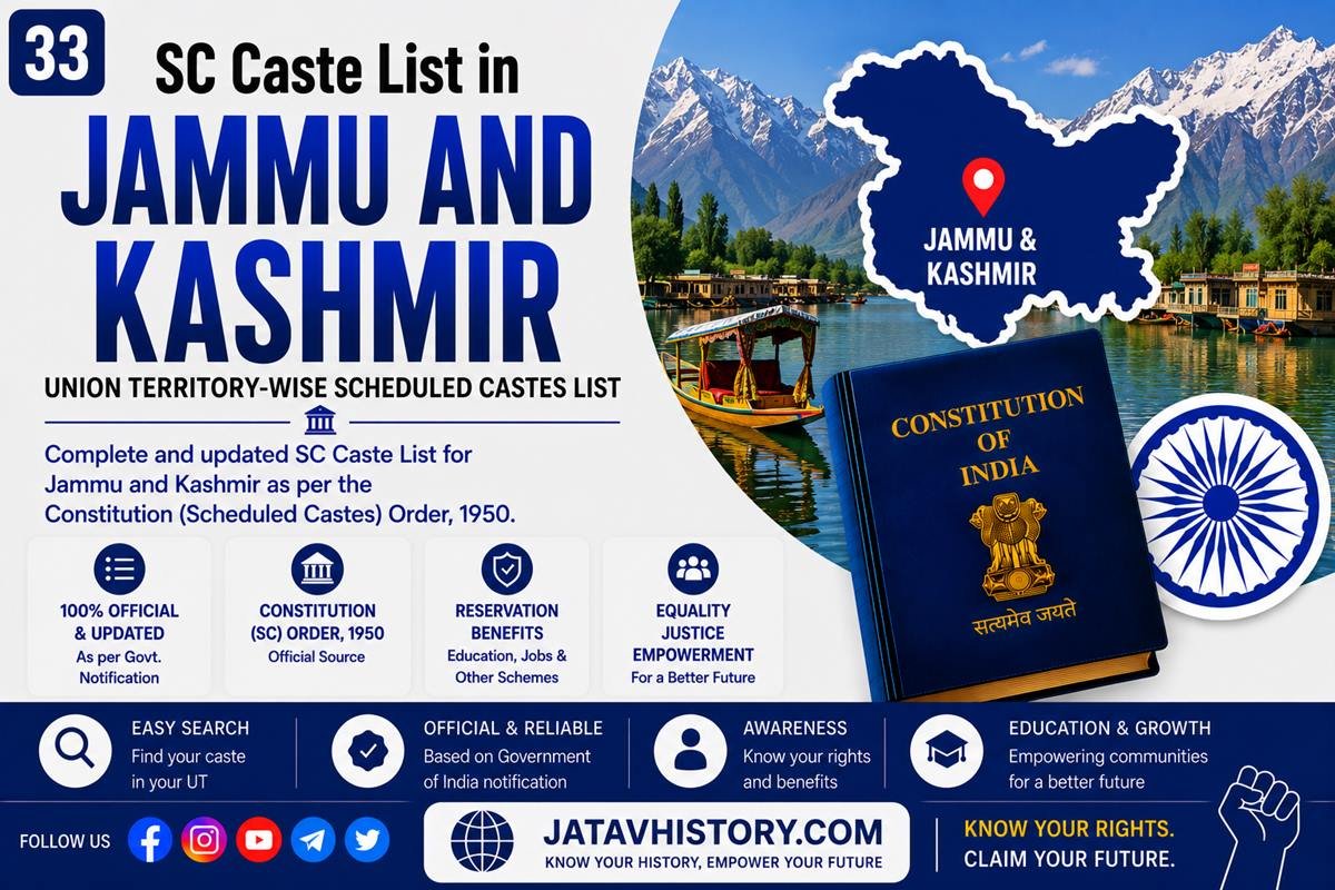Jammu and Kashmir SC Caste List 2026