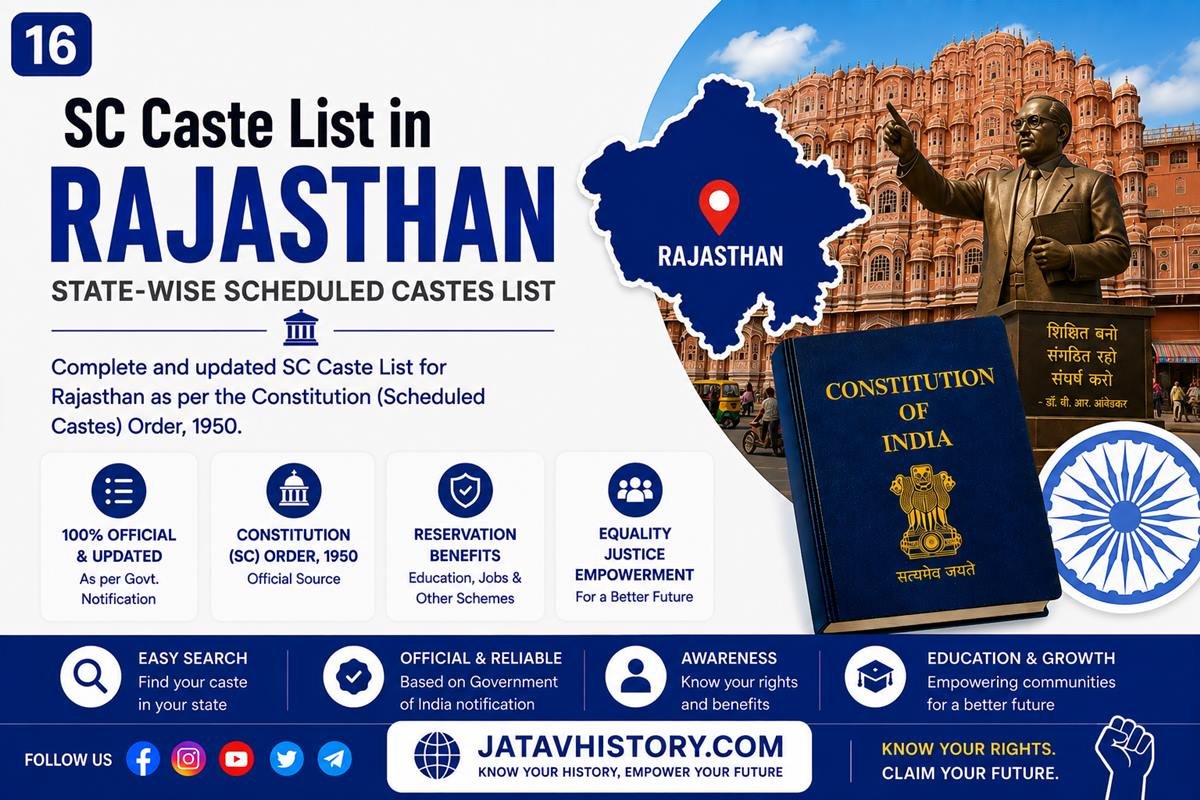 Rajasthan SC Caste List 2026 – Complete Scheduled Caste List