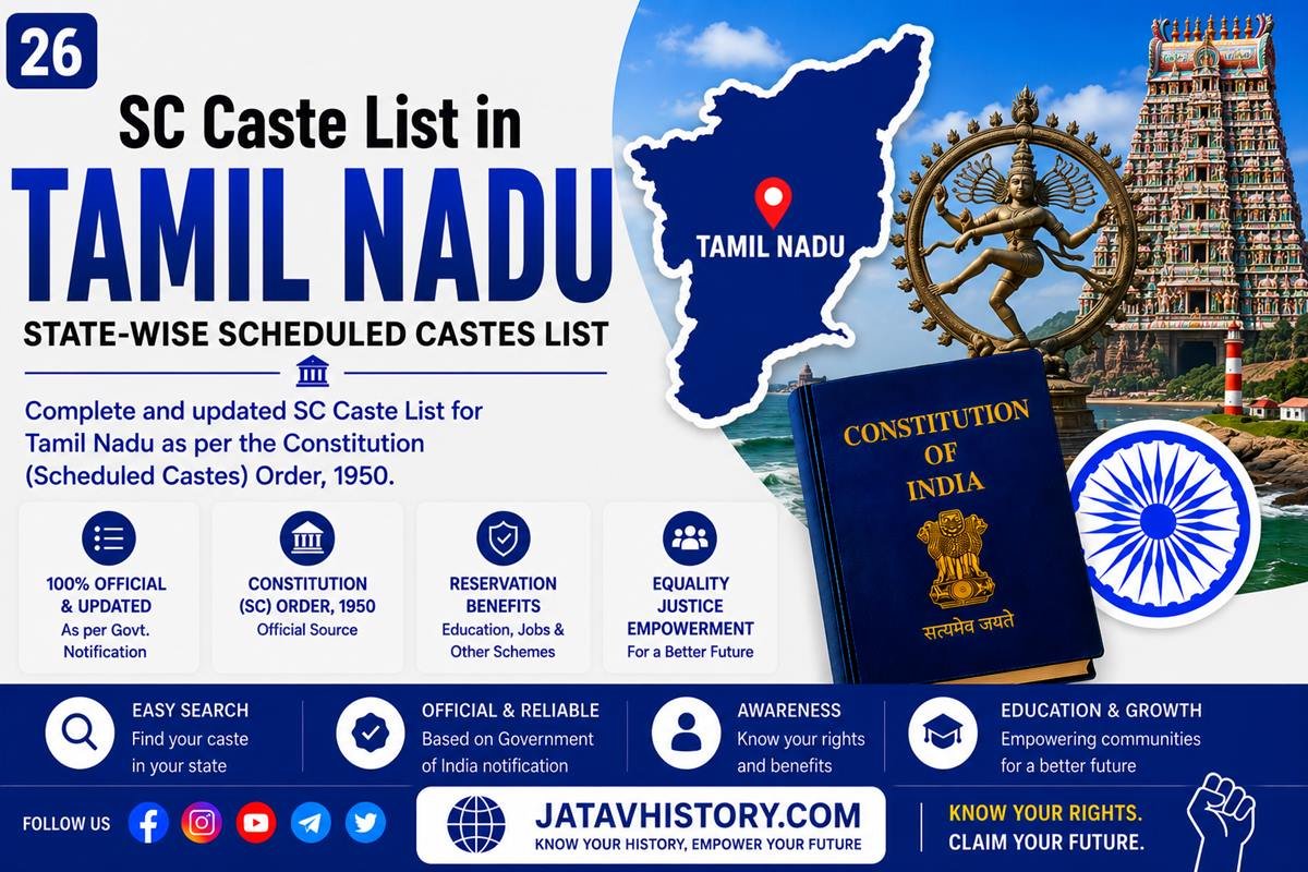 Tamil Nadu SC Caste List 2026 – Complete Scheduled Caste List