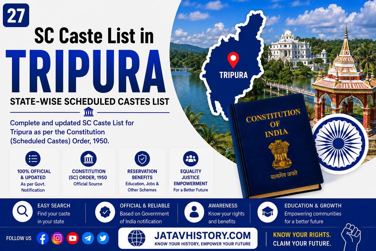 Tripura SC Caste List 2026 – Complete Scheduled Caste List