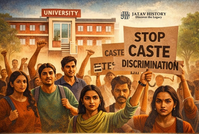 Students protesting for equality in universities