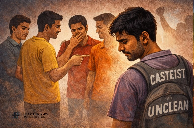 Indian university students on campus